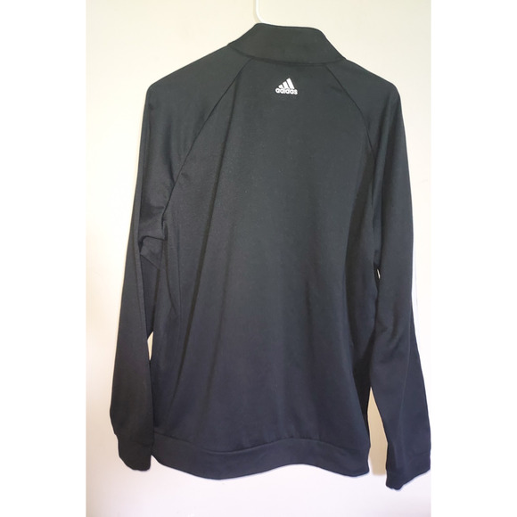 Adidas Men's Pullover Medium 1/4 Zip Waffle Knit Long Sleeve Golf Athletic Black - Picture 5 of 7